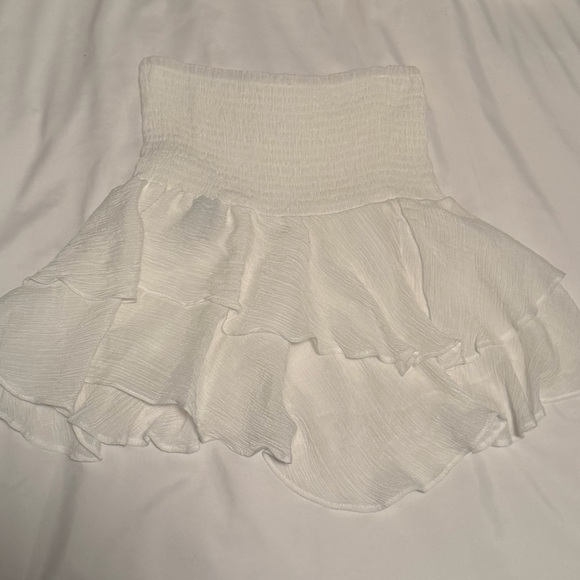 White Ruffled Skirt - Picture 2 of 2